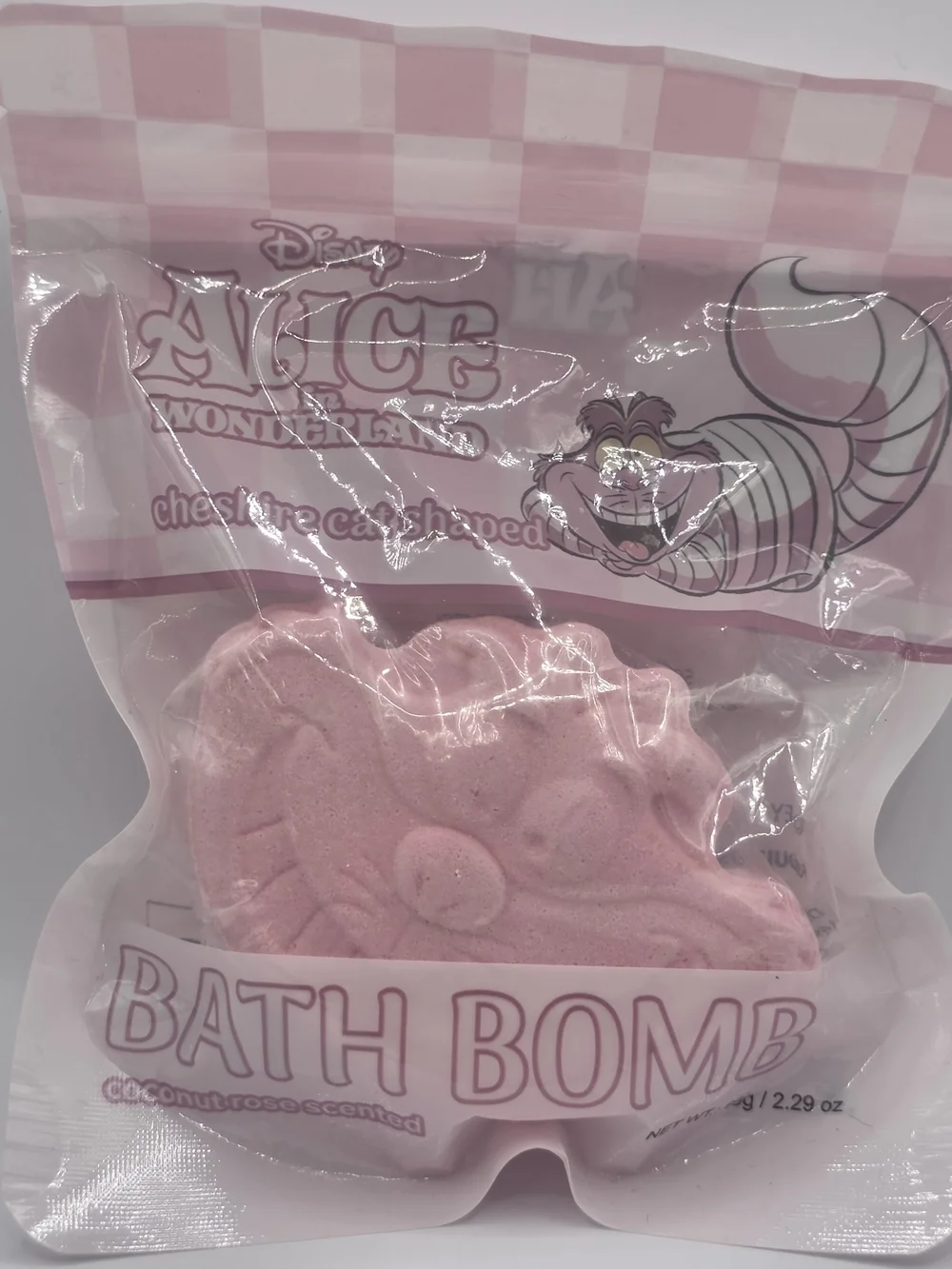 Disney Alice in Wonderland Pink Bath Set - Lip Gloss,Bath Bomb,Salts & Scrub
